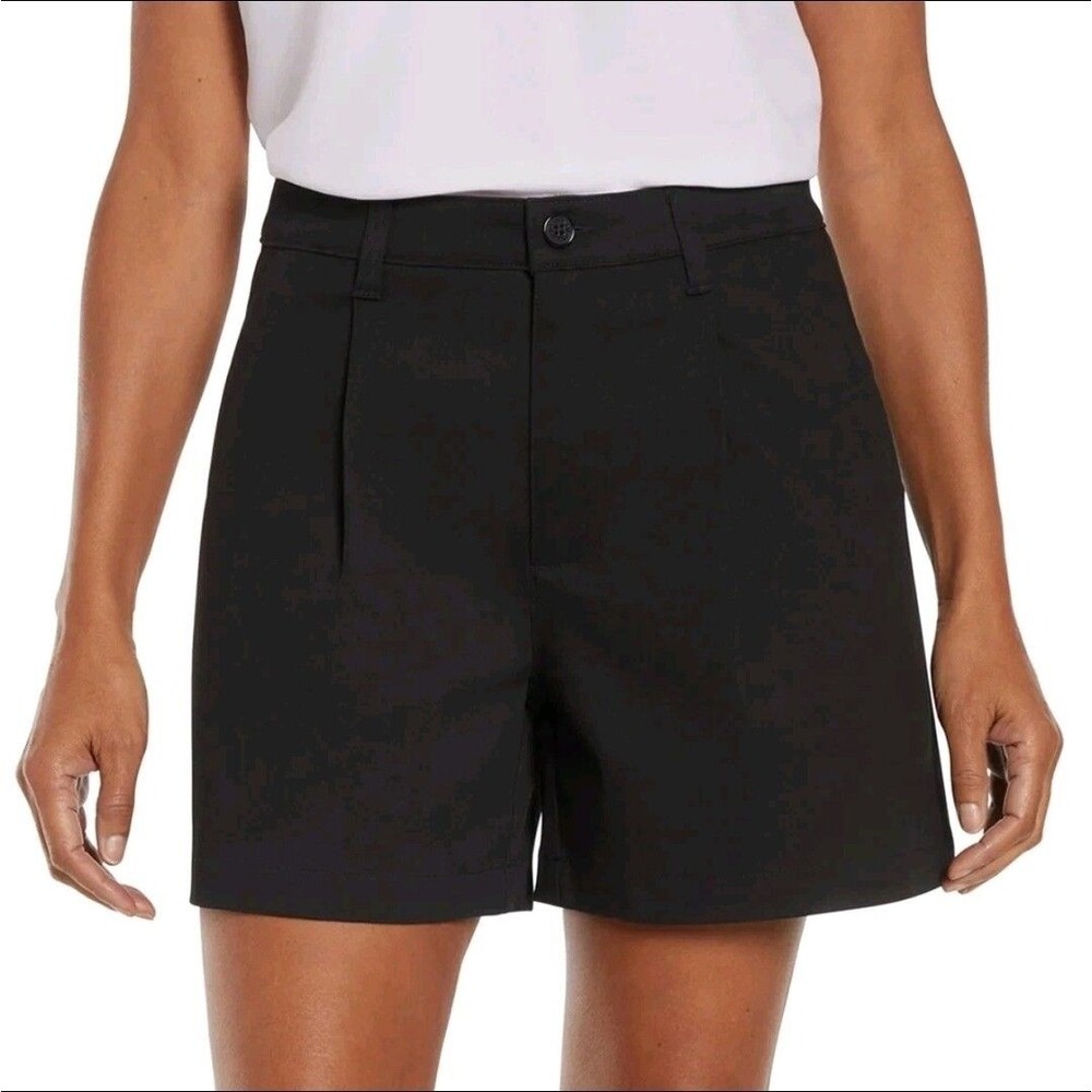 Banana Republic Women's 6 Black Pleat Front Shorts NWT E2